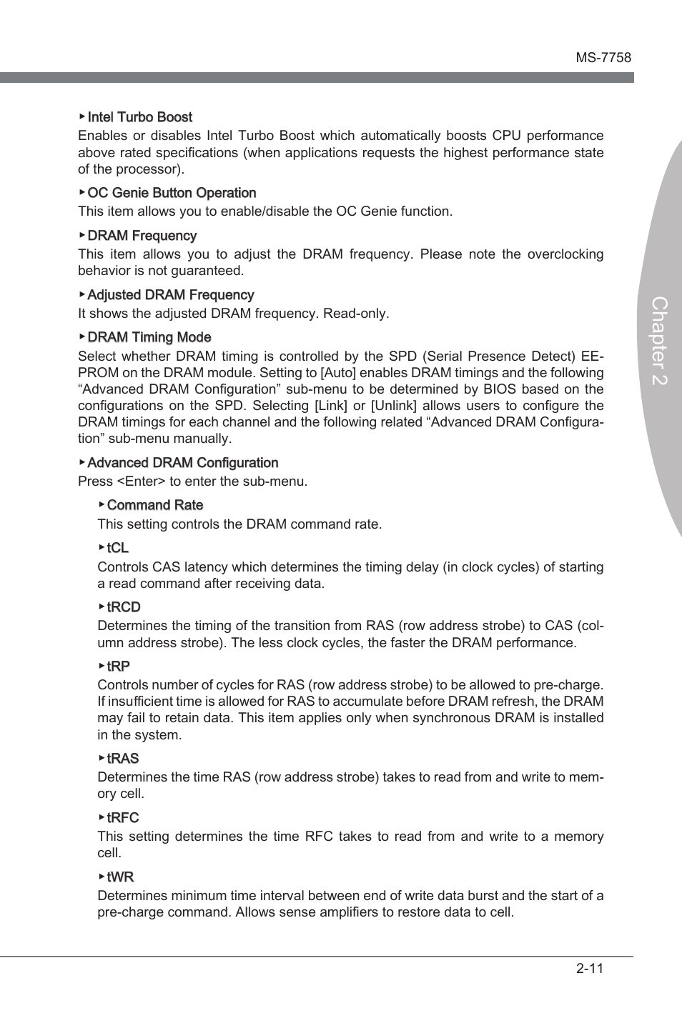 Chapter 2 | MSI ZH77A-G43 User Manual | Page 51 / 82