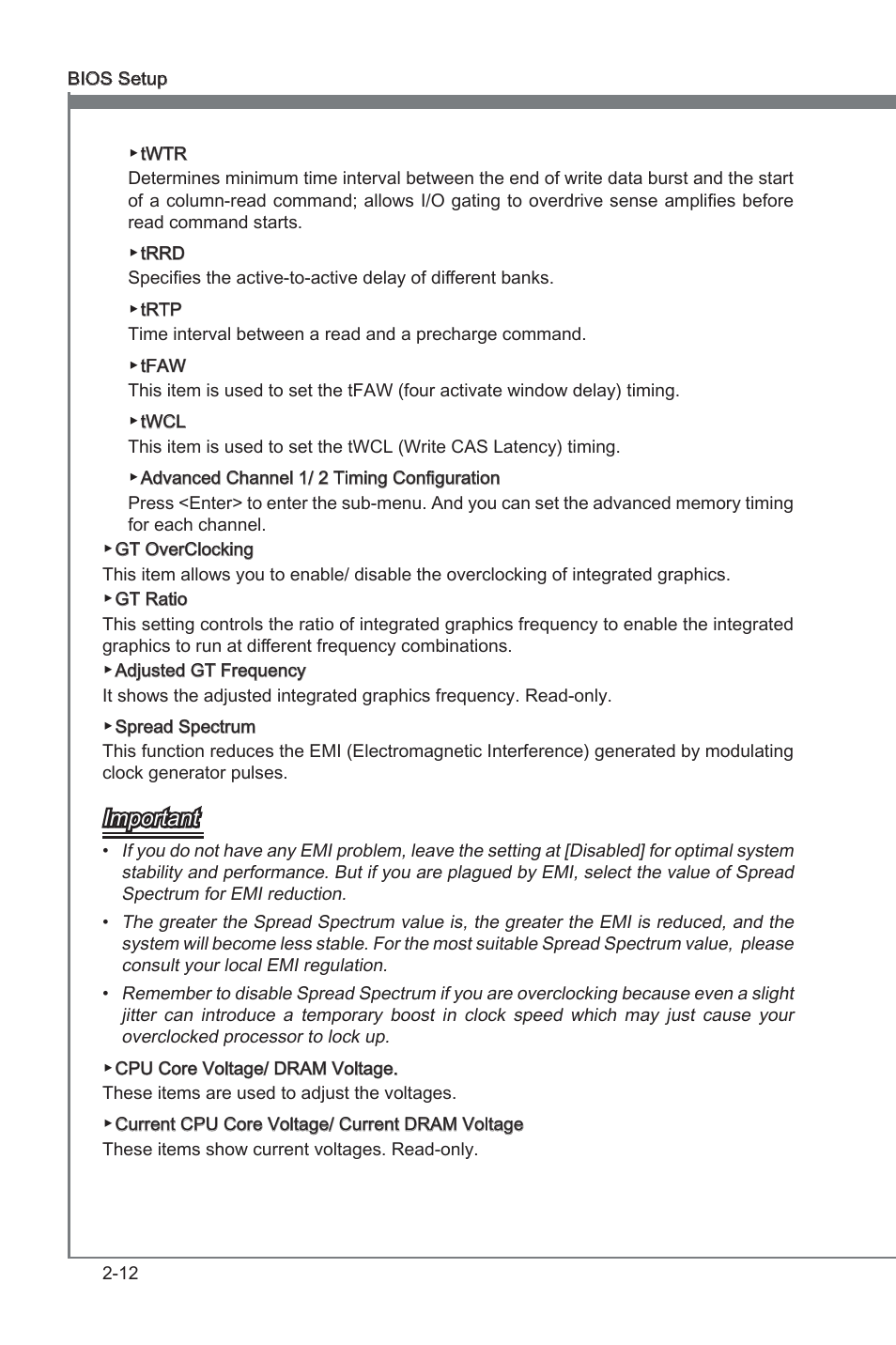 Important | MSI ZH77A-G43 User Manual | Page 52 / 82