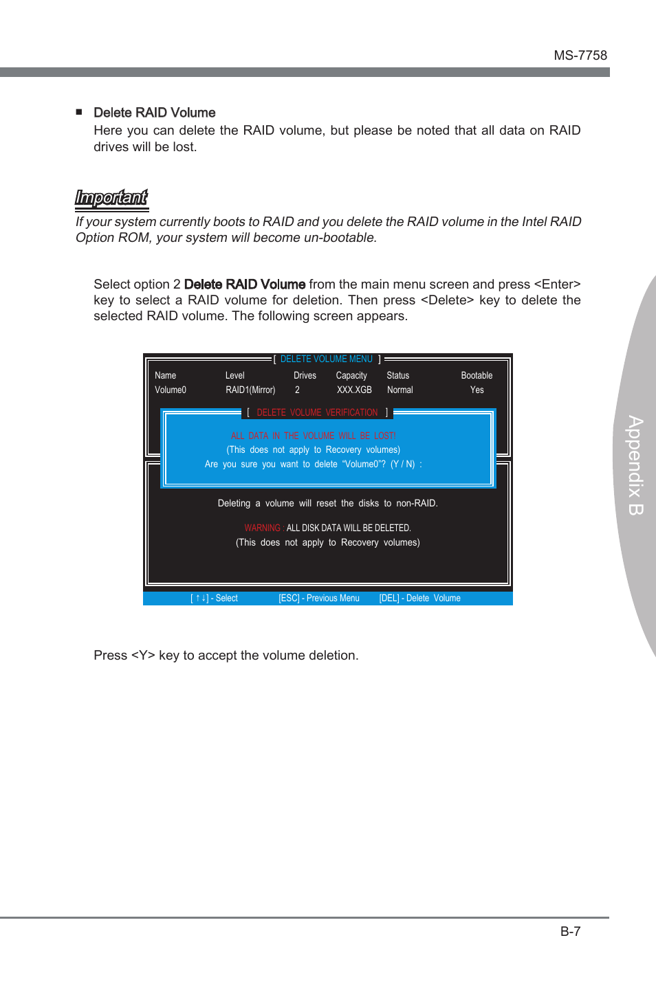 Append x b, Important | MSI ZH77A-G43 User Manual | Page 73 / 82