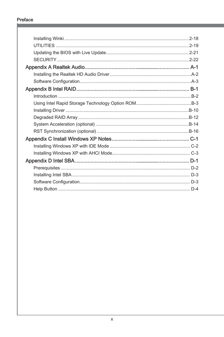 Preface | MSI Z77A-G41 User Manual | Page 10 / 92