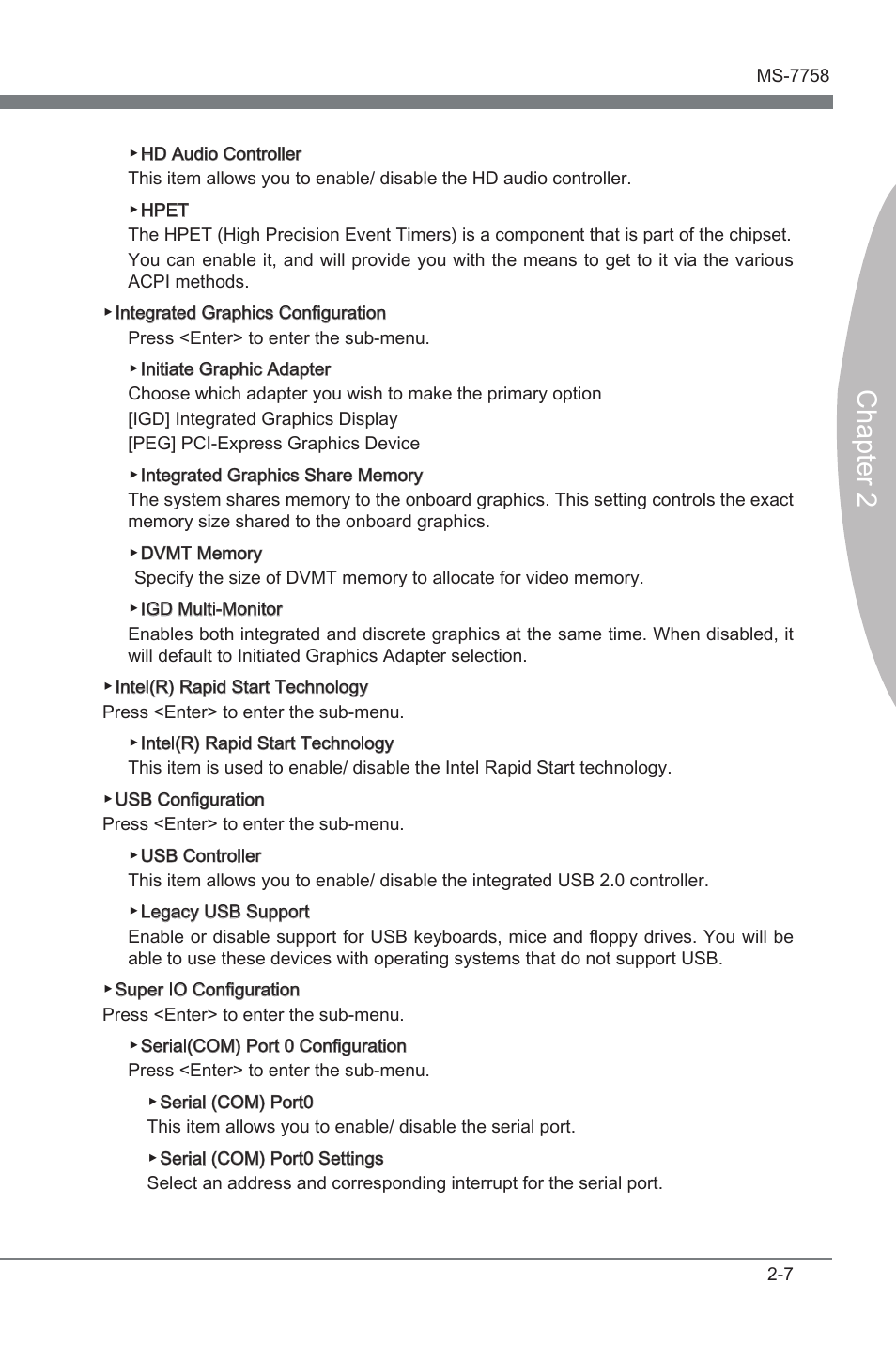 Chapter 2 | MSI Z77A-G41 User Manual | Page 47 / 92