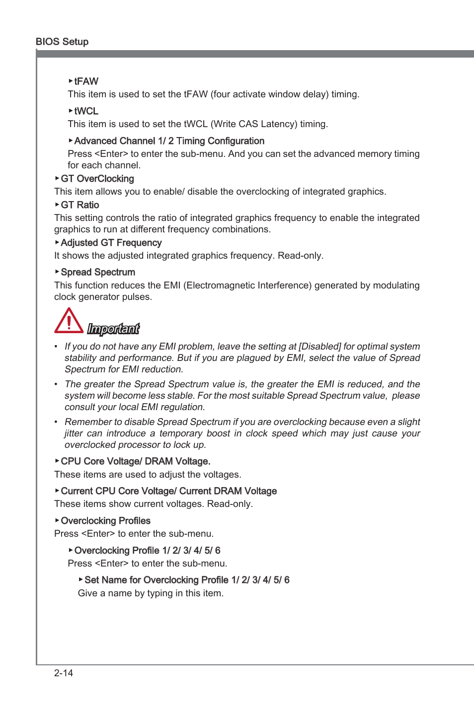Important | MSI Z77A-G41 User Manual | Page 54 / 92