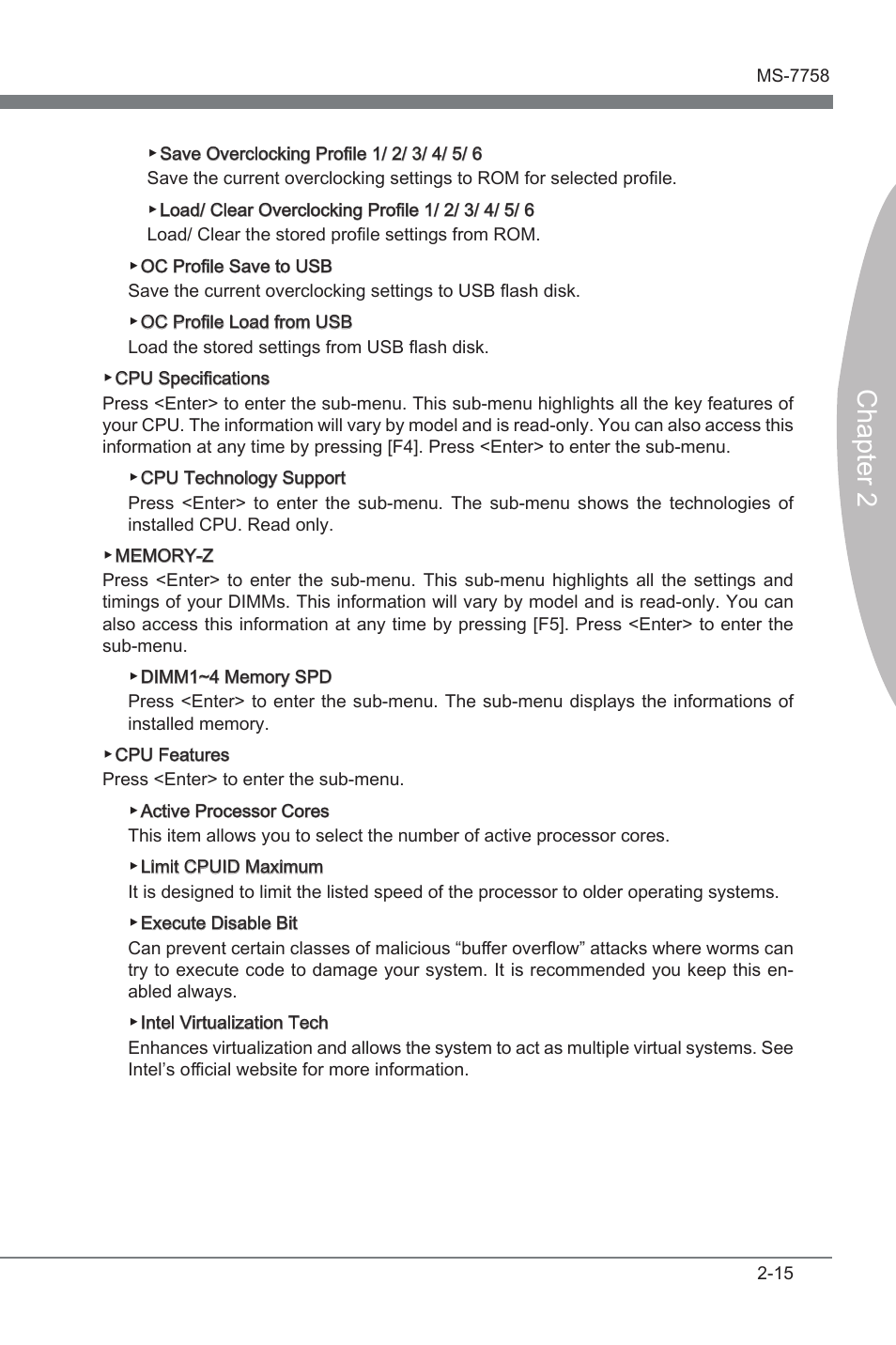 Chapter 2 | MSI Z77A-G41 User Manual | Page 55 / 92
