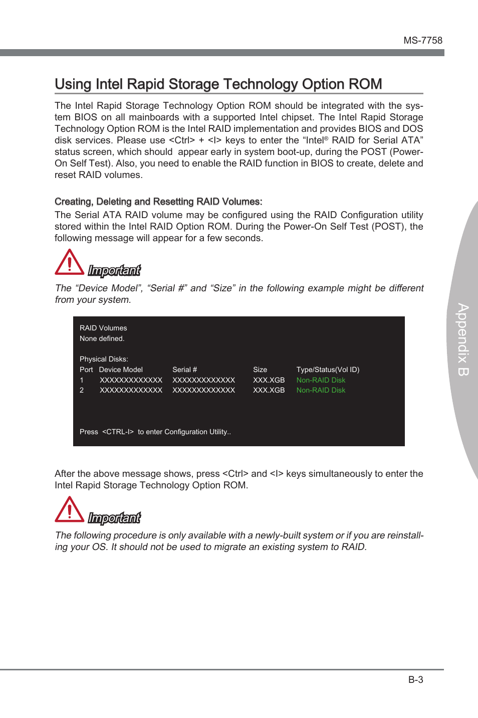 Important | MSI Z77A-G41 User Manual | Page 71 / 92