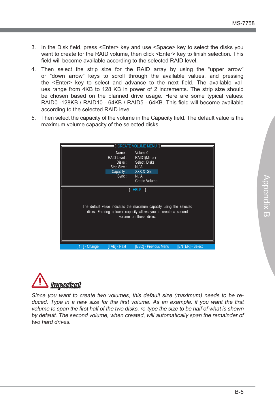 Append x b, Important | MSI Z77A-G41 User Manual | Page 73 / 92