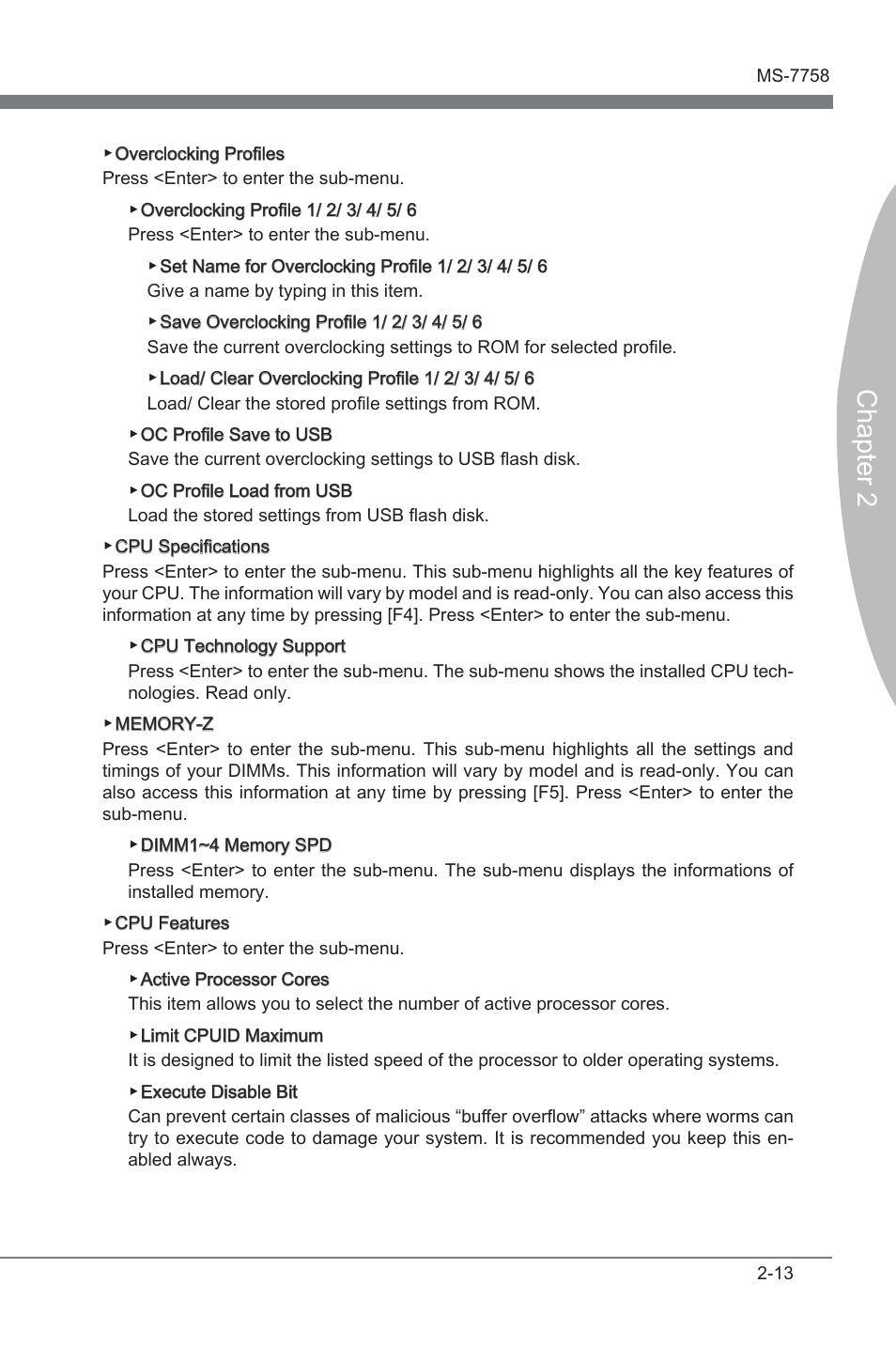 Chapter 2 | MSI B75A-G43 User Manual | Page 53 / 66