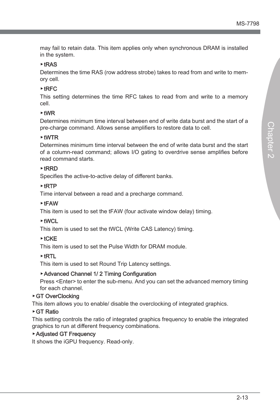 Chapter 2 | MSI B75MA-G43 User Manual | Page 53 / 76