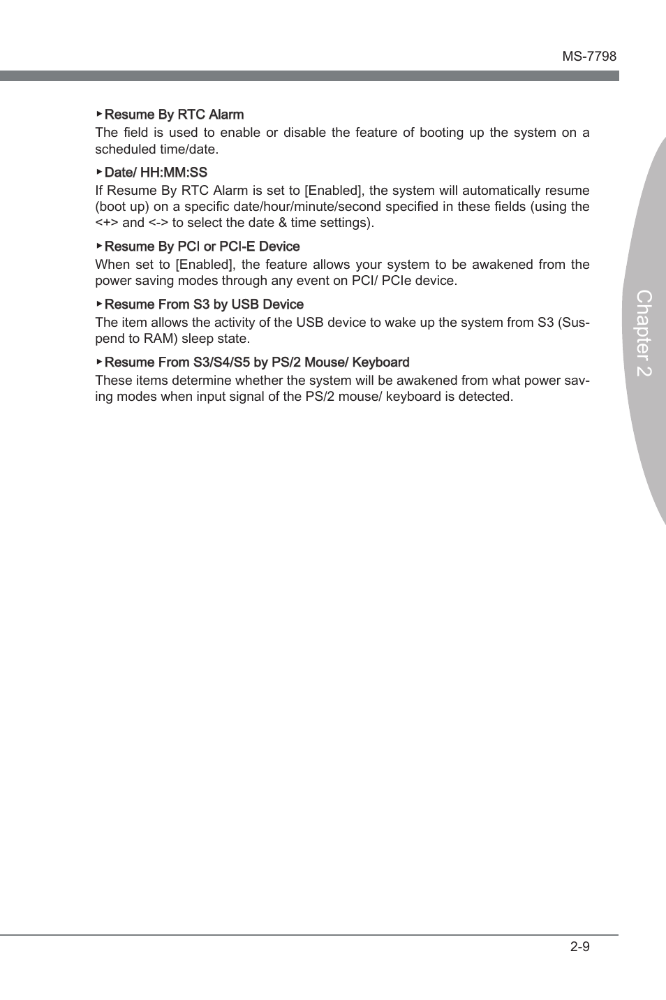 Chapter 2 | MSI CSM-B75MA-P45 User Manual | Page 47 / 68