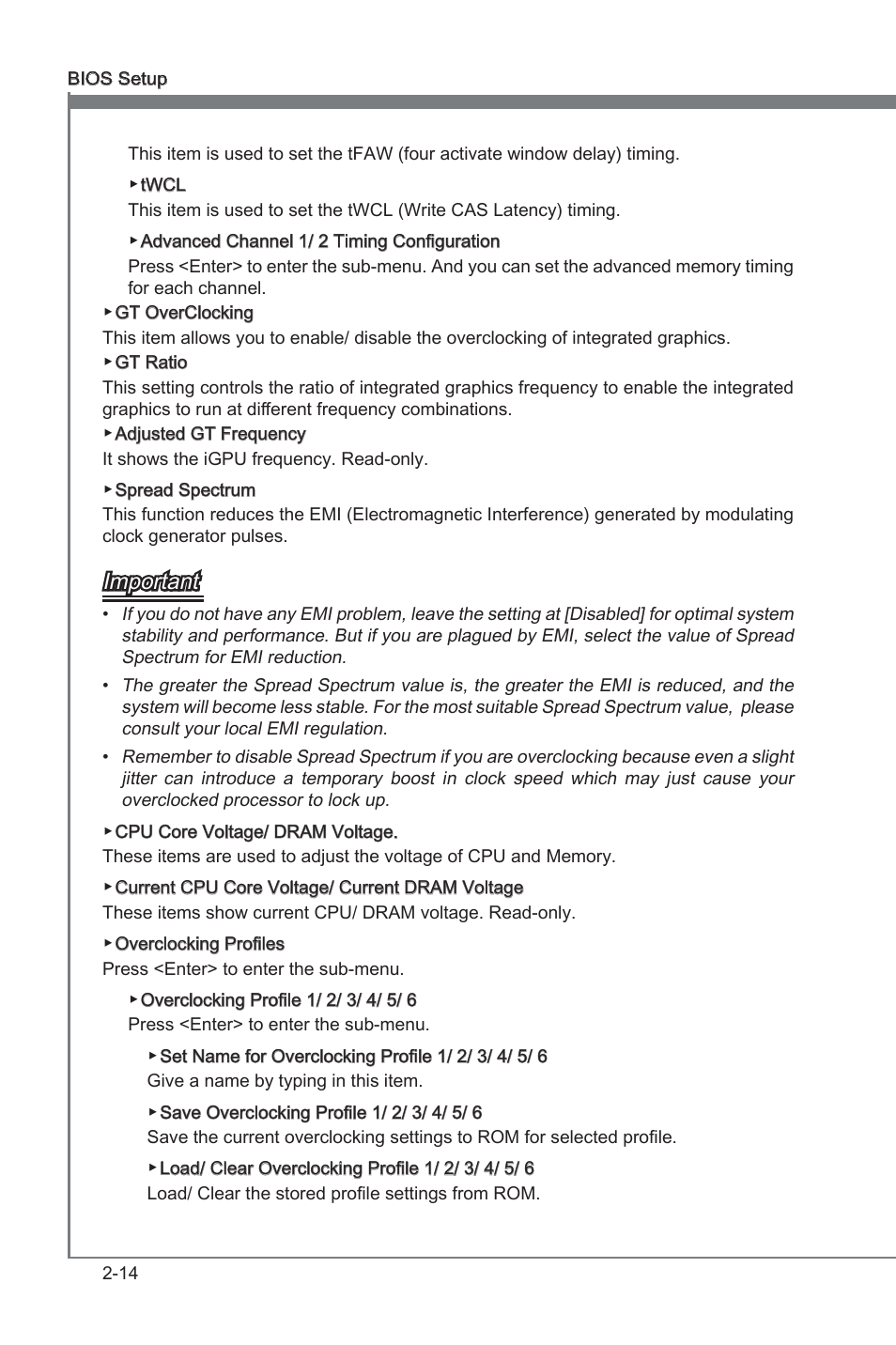 Important | MSI CSM-B75MA-P45 User Manual | Page 52 / 68
