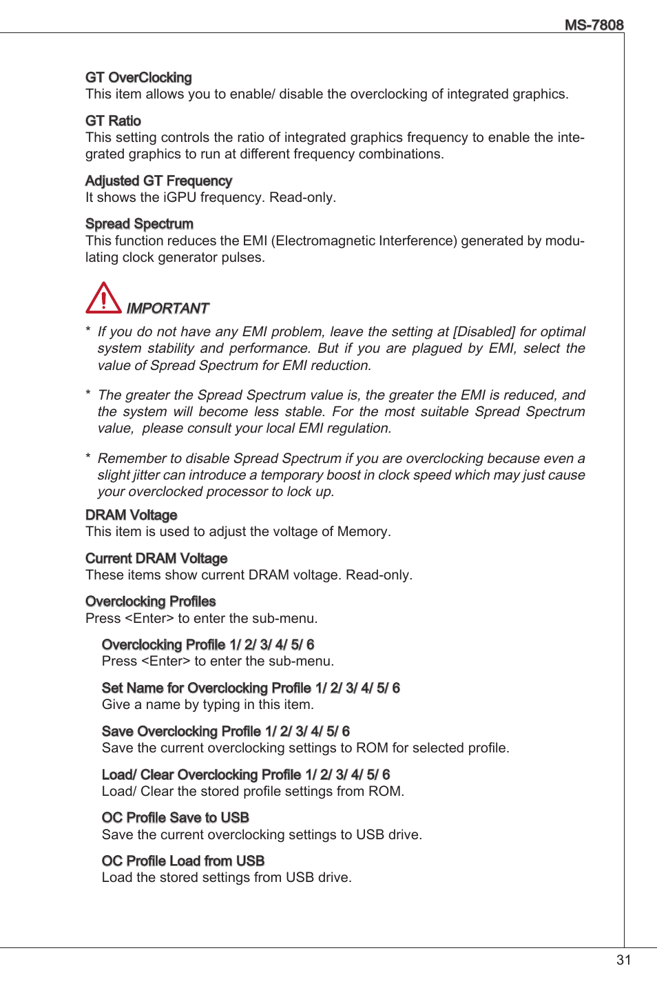MSI B75MA-P33 User Manual | Page 31 / 204