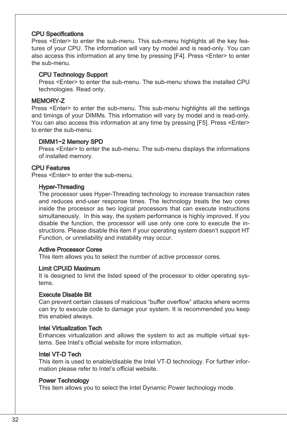 MSI B75MA-P33 User Manual | Page 32 / 204