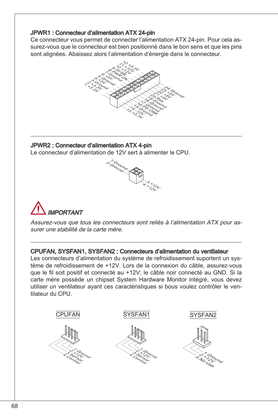 Cpufan sysfan2 sysfan | MSI B75MA-P33 User Manual | Page 68 / 204