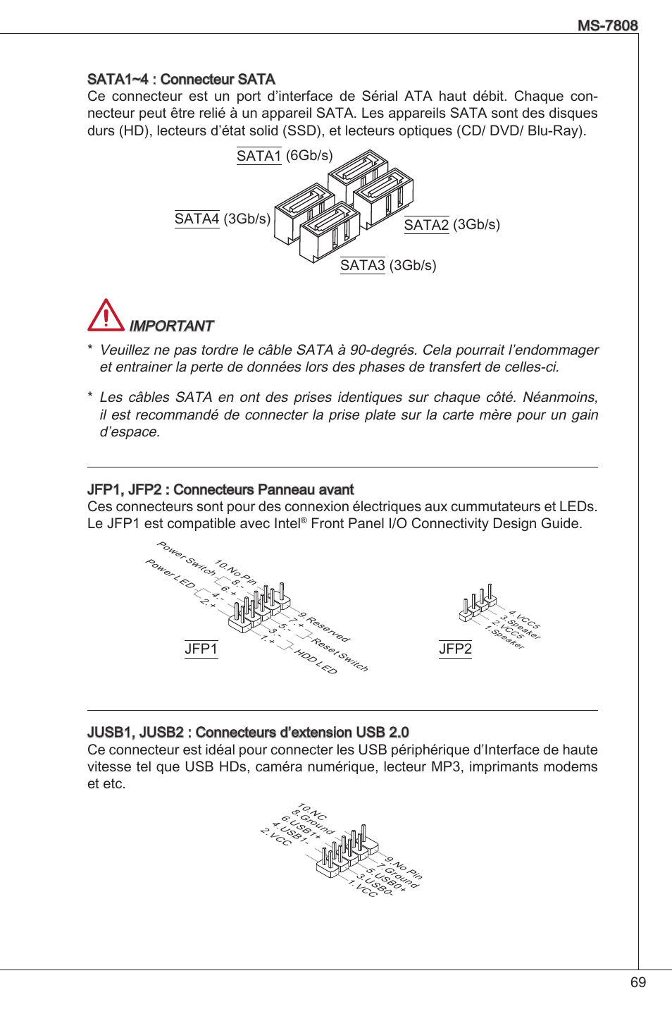 Front panel i/o connectivity design guide | MSI B75MA-P33 User Manual | Page 69 / 204