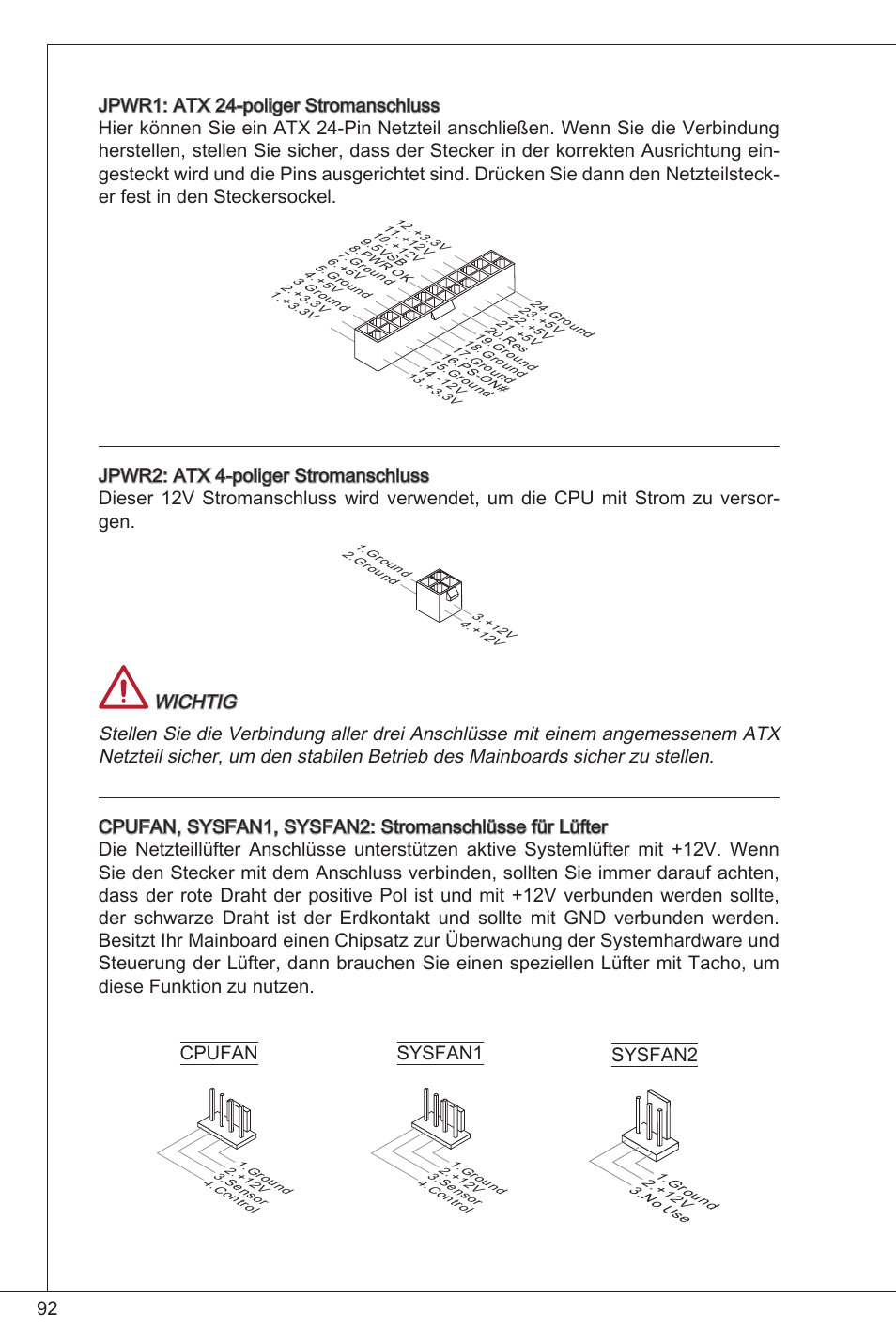 Cpufan sysfan2 sysfan | MSI B75MA-P33 User Manual | Page 92 / 204