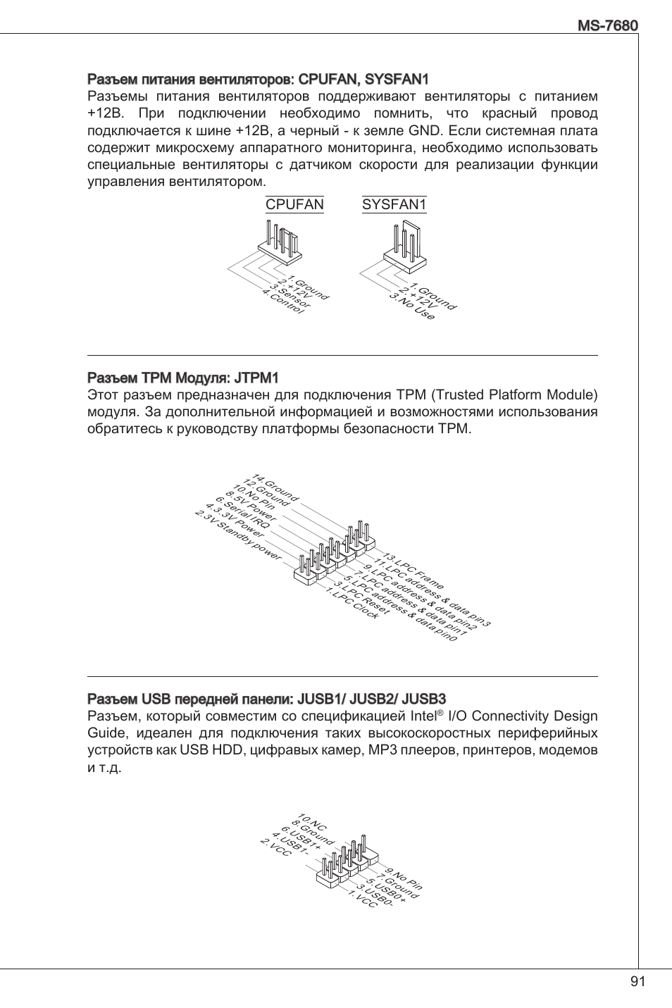 Cpufan sysfan | MSI H61M-P25 (B3) User Manual | Page 91 / 155