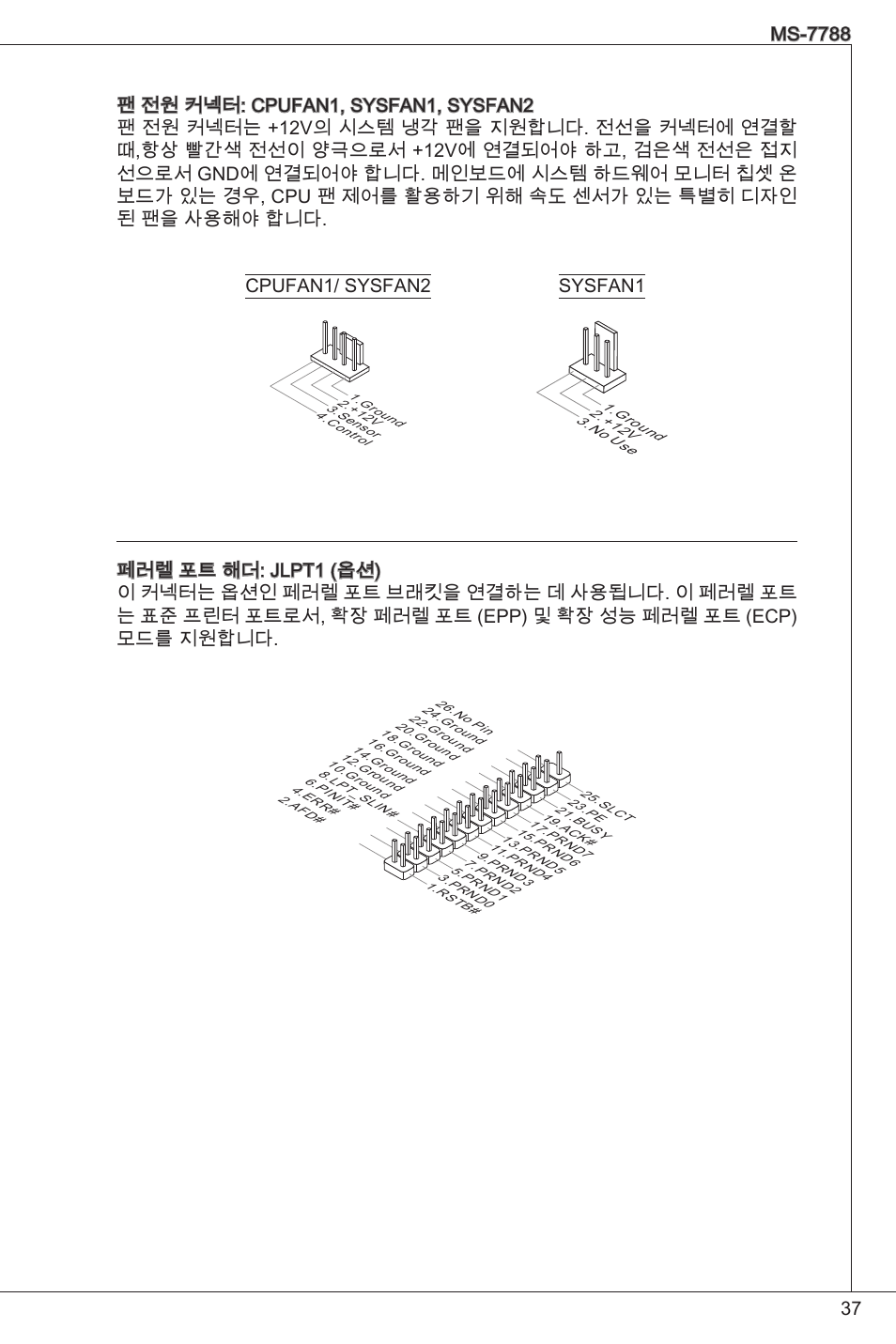 Cpufan/ sysfan2 sysfan | MSI H61M-P20 (G3) User Manual | Page 37 / 159