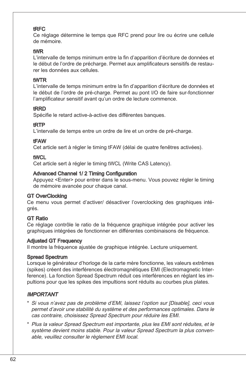 MSI H61M-P20 (G3) User Manual | Page 62 / 159