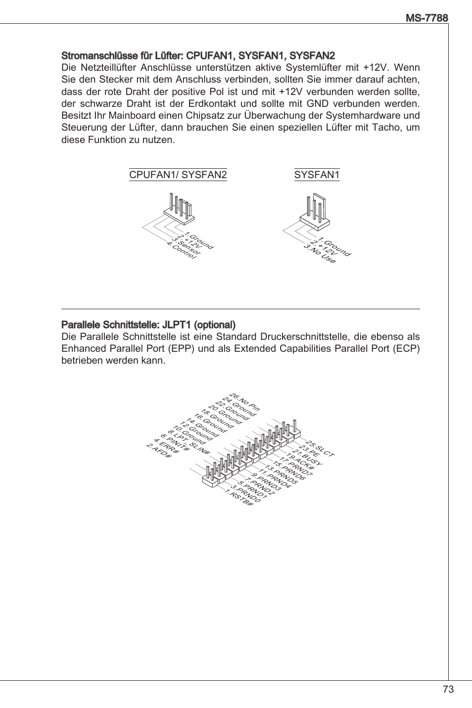 Cpufan/ sysfan2 sysfan | MSI H61M-P20 (G3) User Manual | Page 73 / 159