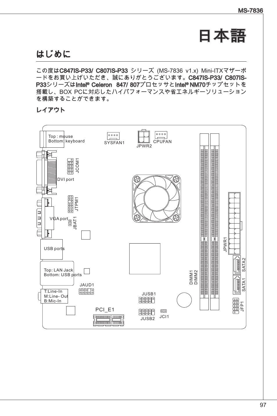 はじめに | MSI C847IS-P33 User Manual | Page 97 / 108