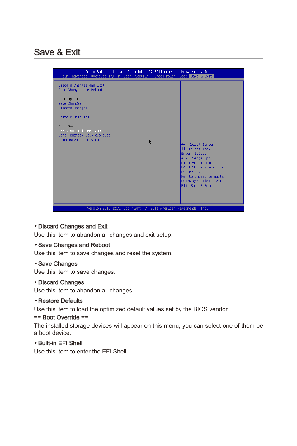 Save & exit, Save & ext -20, Save & ext | MSI 990FXA-GD80 User Manual | Page 60 / 76