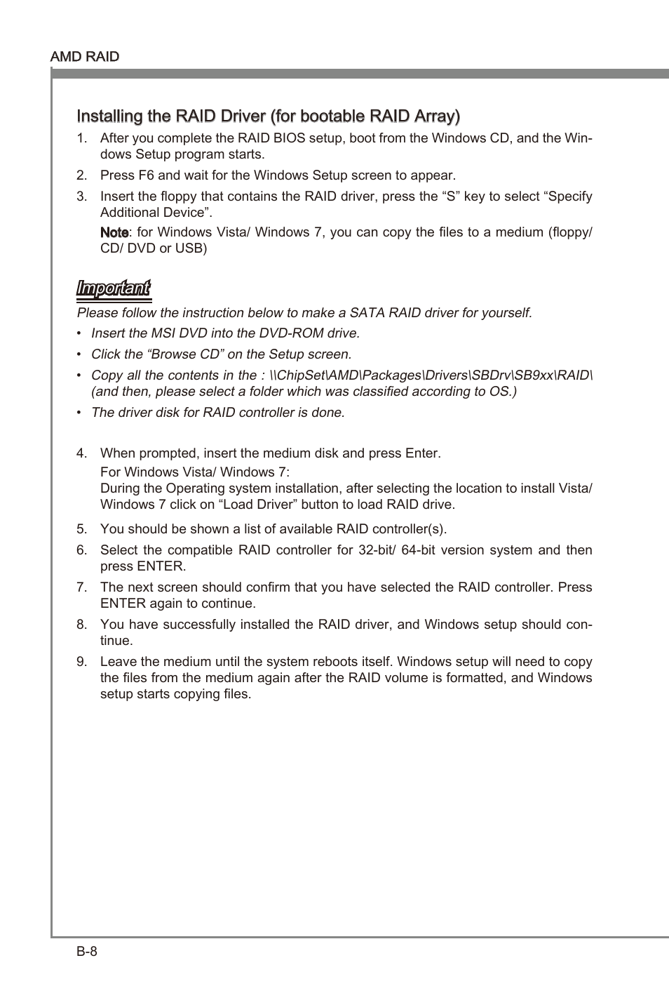 Append x b, Important | MSI 990FXA-GD80 User Manual | Page 74 / 76