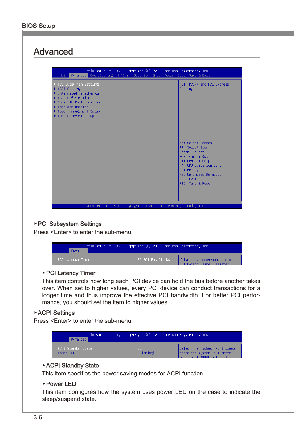 Advanced, Advanced -6, Chapter 3 | Chapter 3 advanced | MSI 990FXA-GD65 User Manual | Page 42 / 74