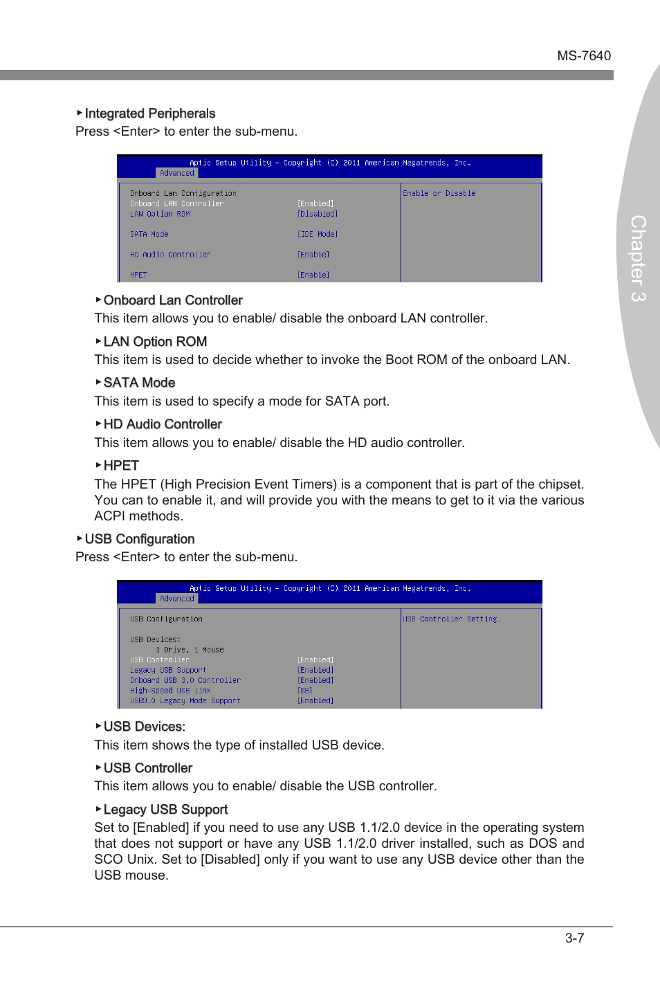 Chapter 3 | MSI 990FXA-GD65 User Manual | Page 43 / 74