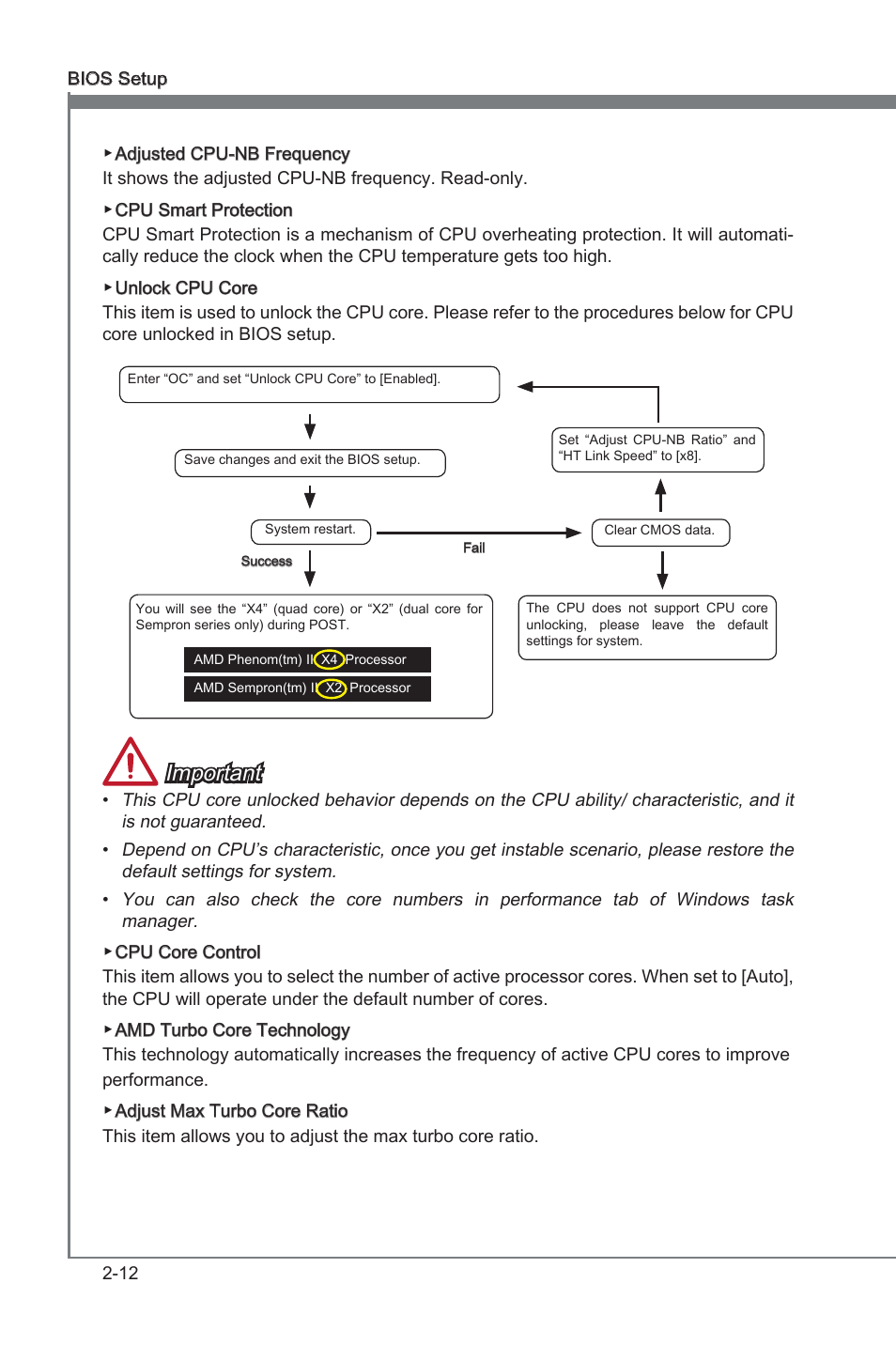 Important | MSI 970A-G43 User Manual | Page 54 / 80