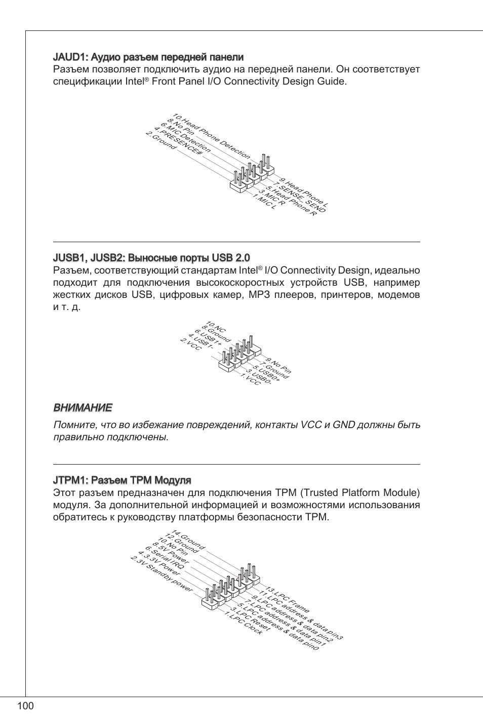 Front panel i/o connectivity design guide | MSI 760GM-P34 (FX) User Manual | Page 100 / 171