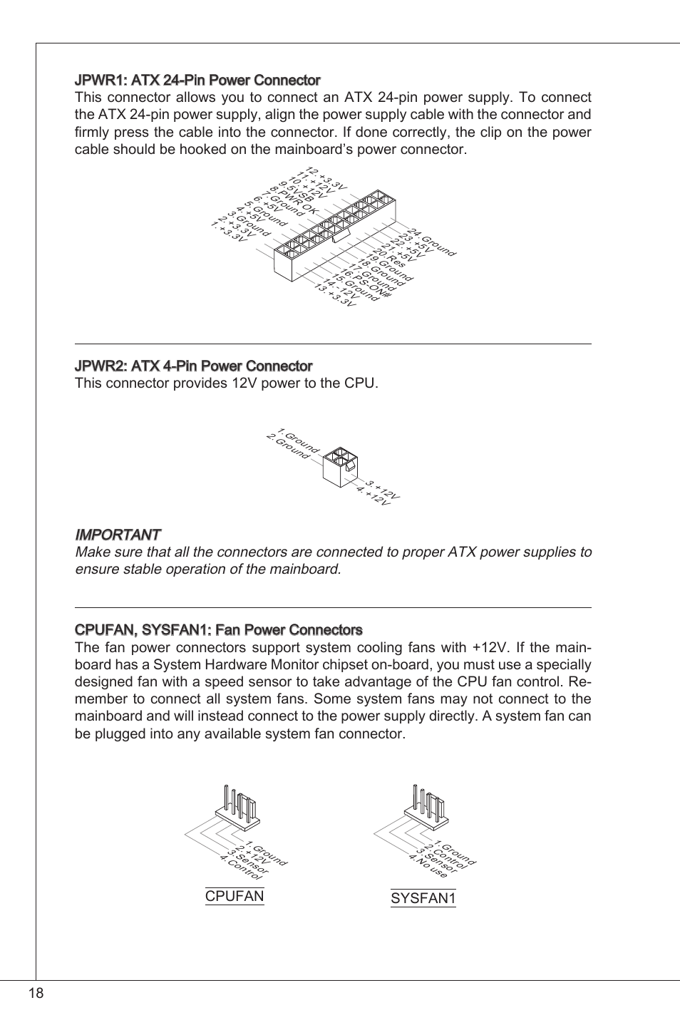 Sysfan cpufan | MSI 760GM-P34 (FX) User Manual | Page 18 / 171