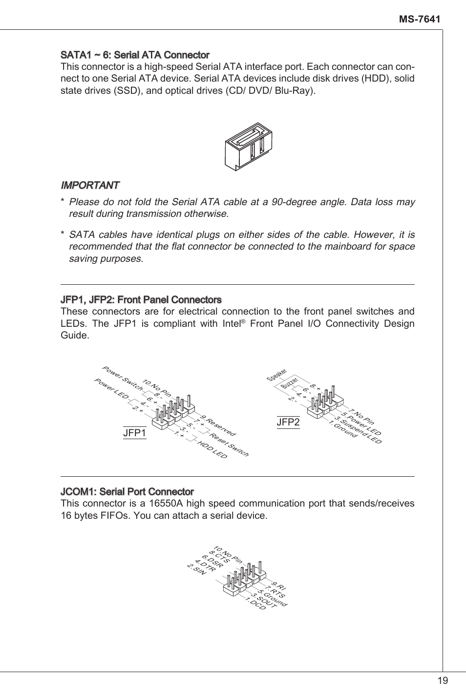Front panel i/o connectivity design guide | MSI 760GM-P34 (FX) User Manual | Page 19 / 171