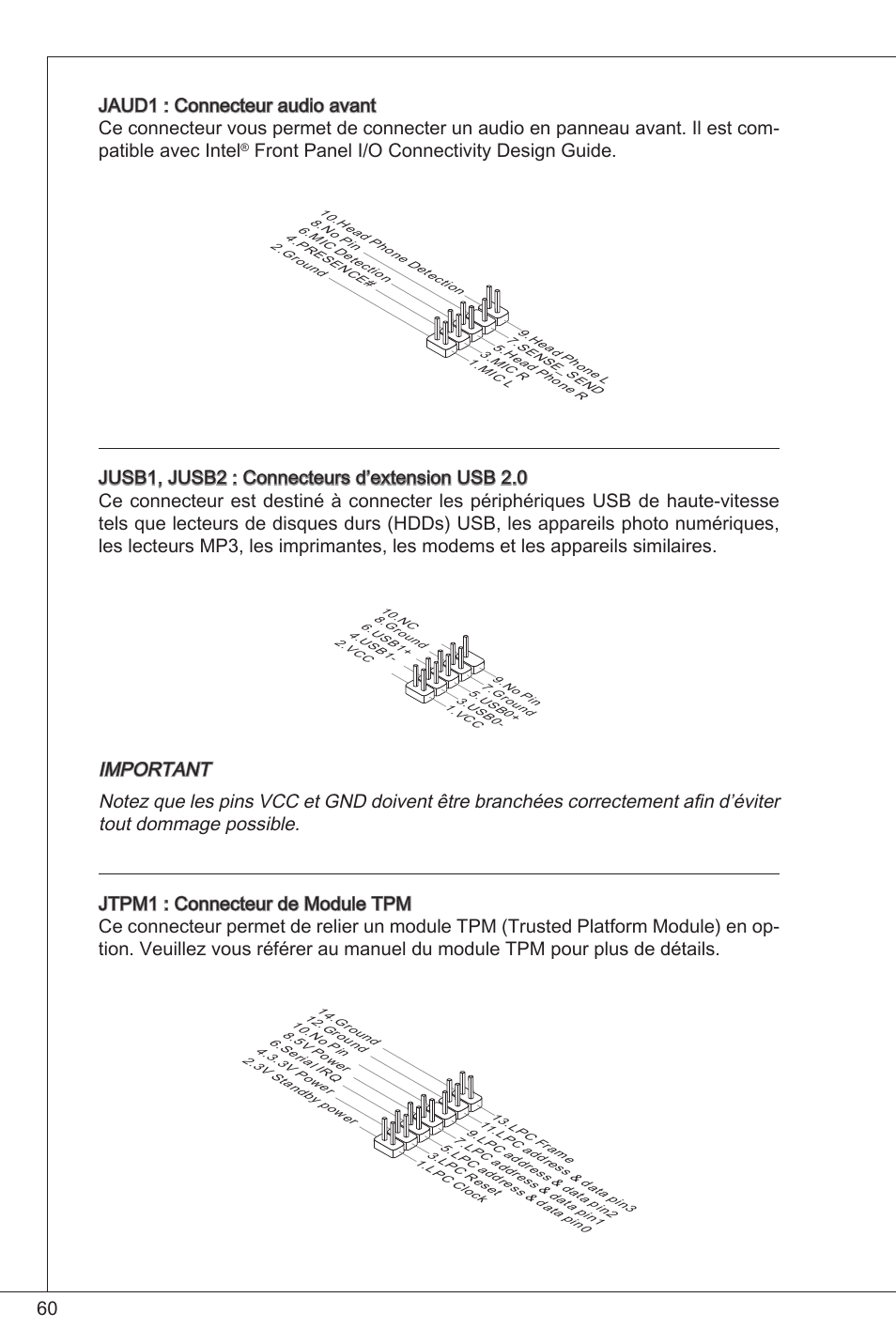 Front panel i/o connectivity design guide | MSI 760GM-P34 (FX) User Manual | Page 60 / 171