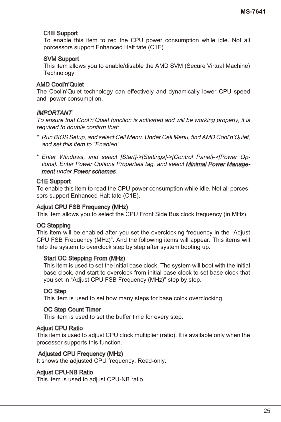 MSI 760GM-P23 (FX) User Manual | Page 25 / 169