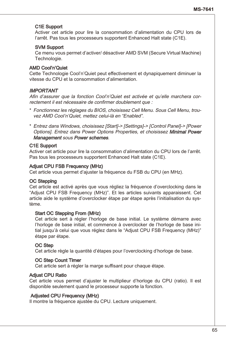 MSI 760GM-P23 (FX) User Manual | Page 65 / 169