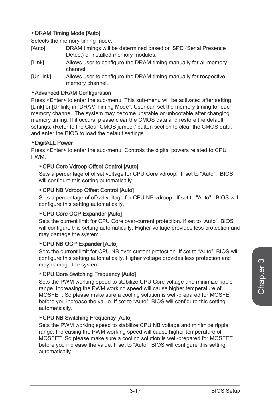 Chapter 3 | MSI A88X-G43 User Manual | Page 73 / 102