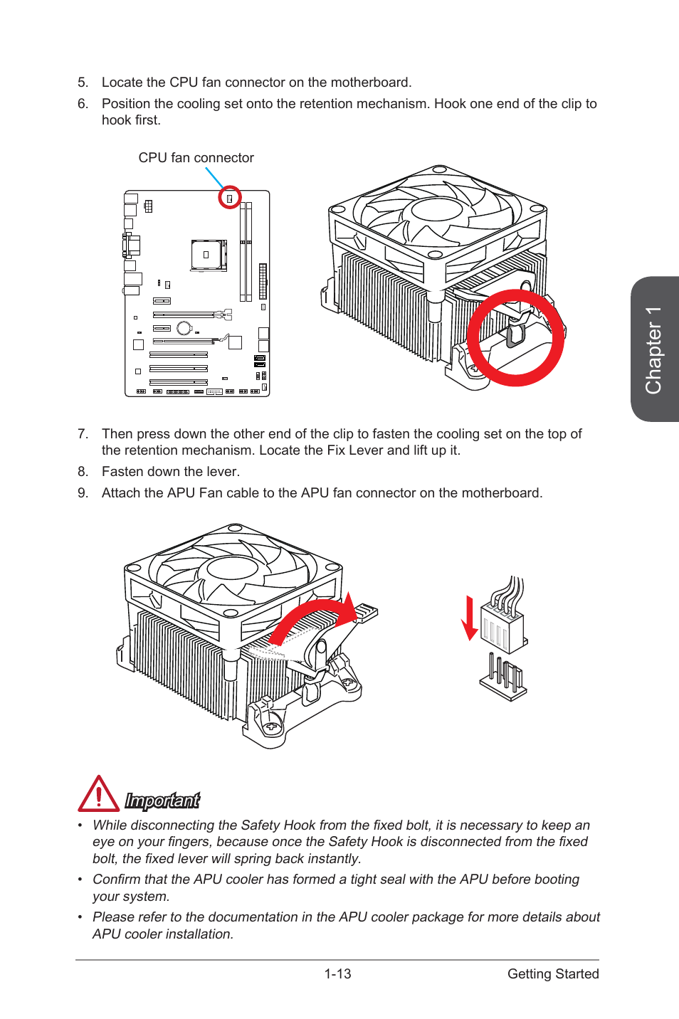 Chapter 1, Important | MSI A88X-G41 PC Mate User Manual | Page 27 / 94