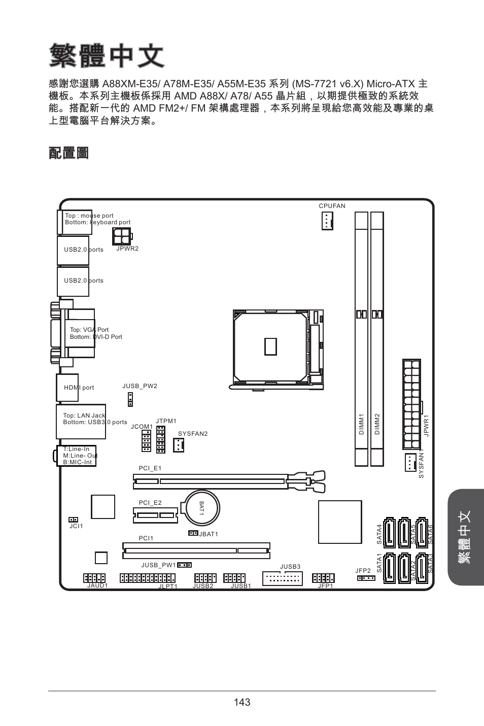 繁體中文 | MSI A55M-E35 User Manual | Page 143 / 186