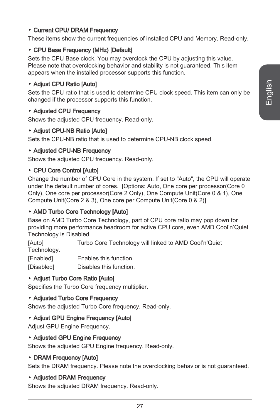English | MSI A55M-E33 User Manual | Page 27 / 170