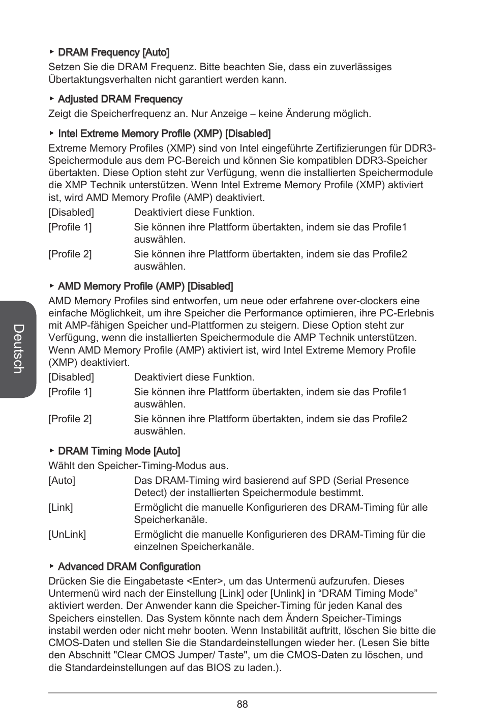 Deutsch | MSI A55M-E33 User Manual | Page 88 / 170
