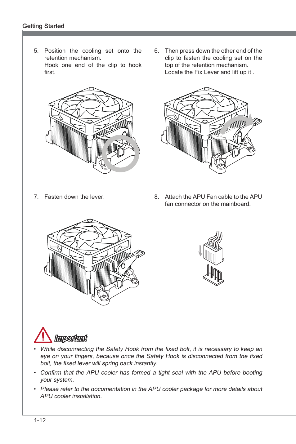 Important | MSI FM2-A85XA-G43 User Manual | Page 24 / 86