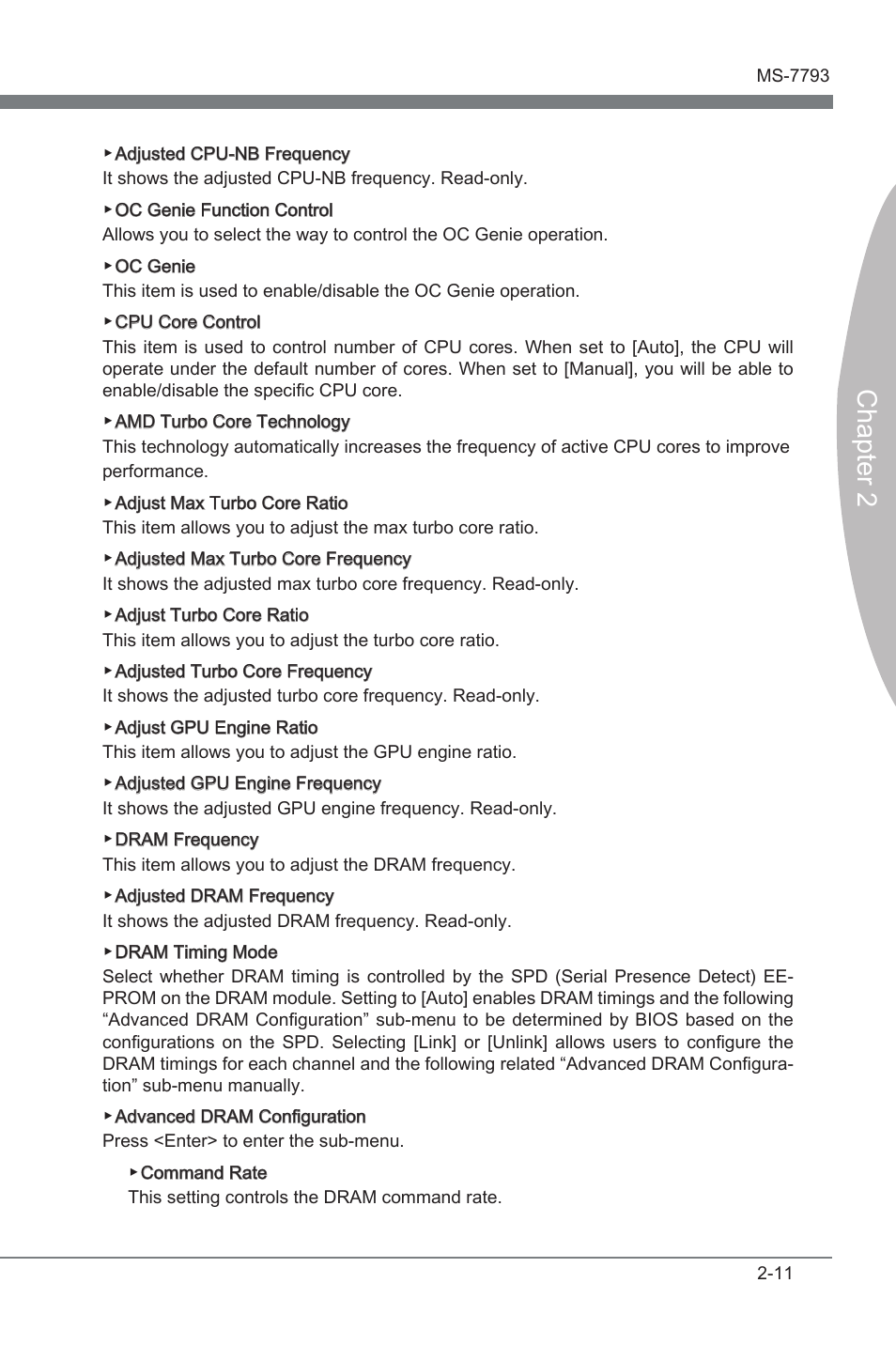 Chapter 2 | MSI FM2-A85XA-G43 User Manual | Page 57 / 86
