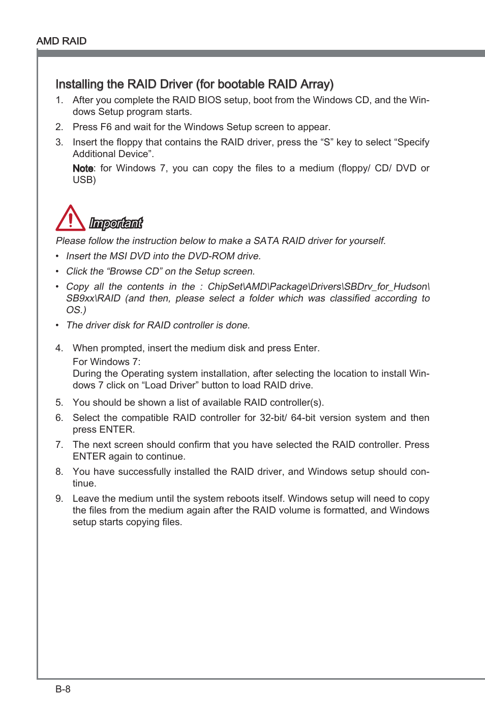 Important | MSI FM2-A85XA-G43 User Manual | Page 80 / 86