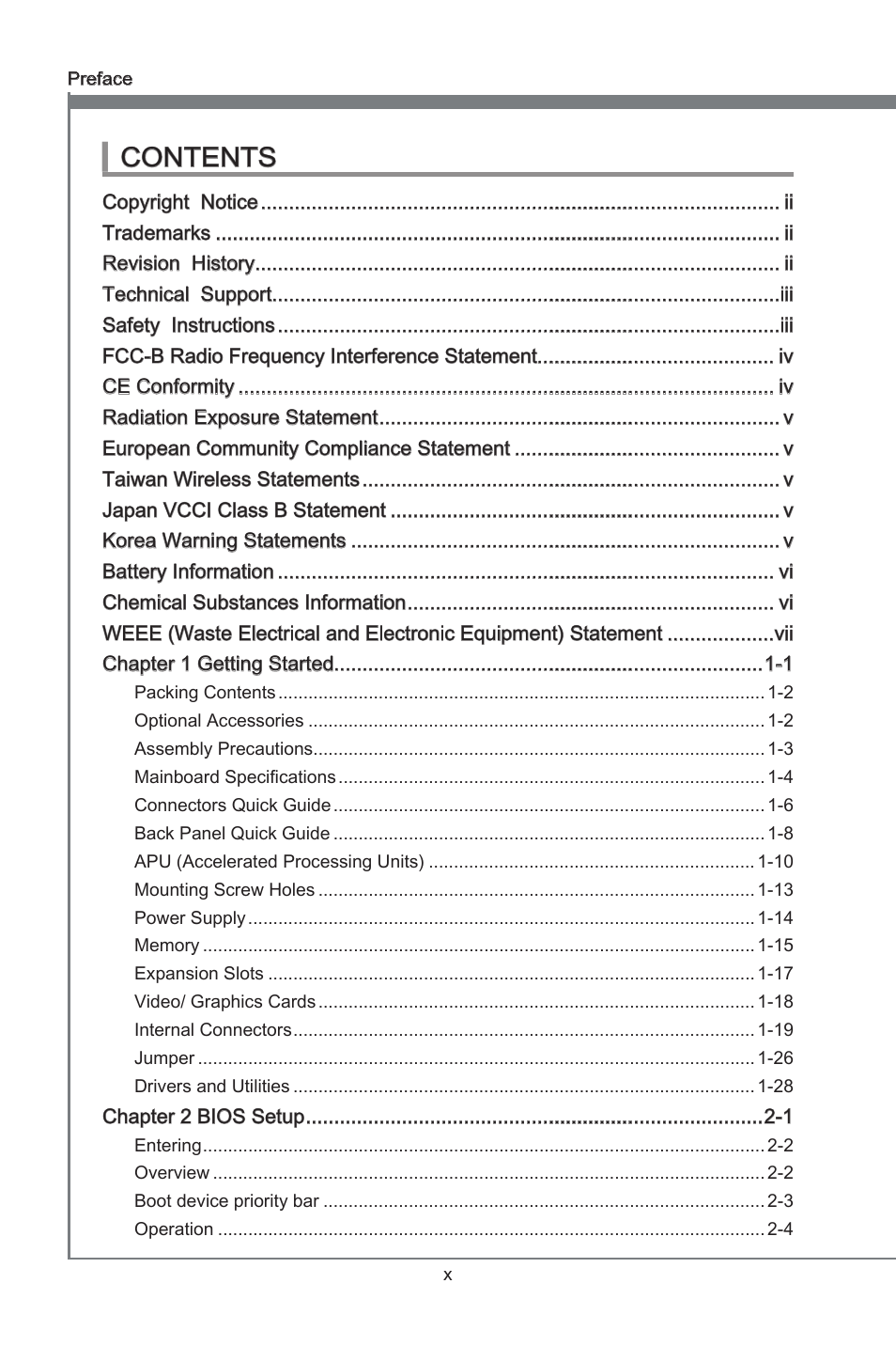 MSI FM2-A85XMA-E35 User Manual | Page 10 / 86
