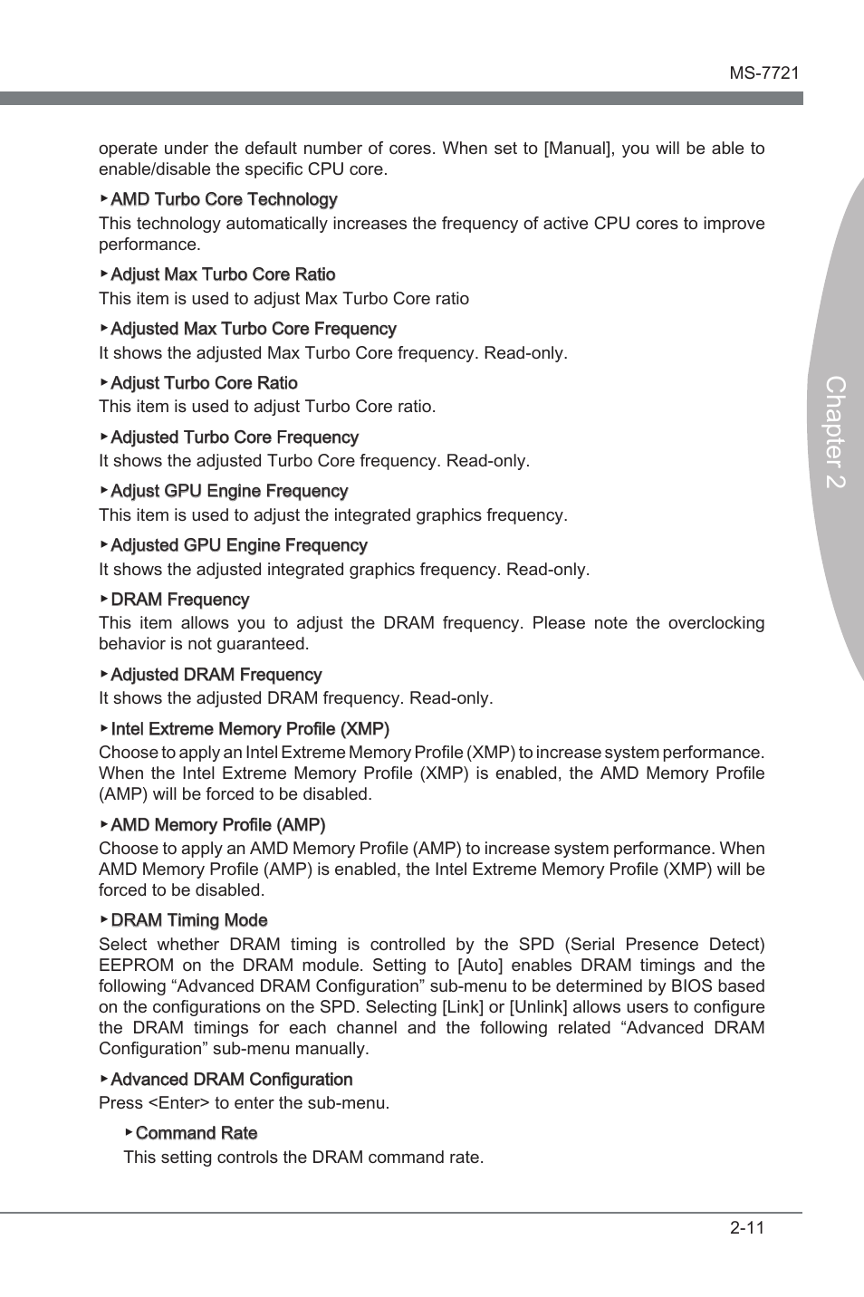 Chapter 2 | MSI FM2-A85XMA-E35 User Manual | Page 51 / 86