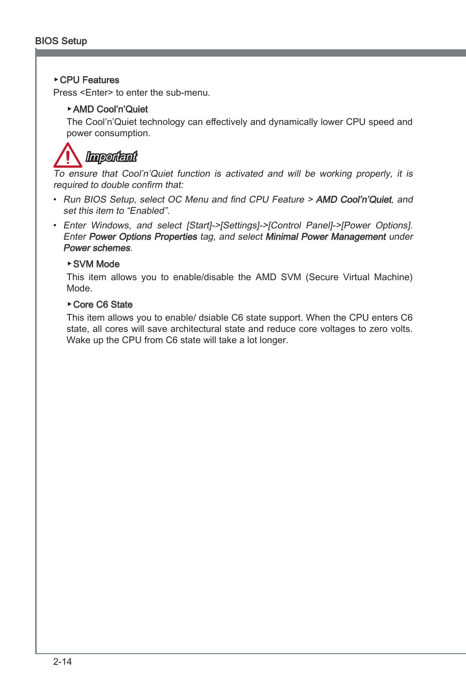 Important | MSI FM2-A85XMA-E35 User Manual | Page 54 / 86