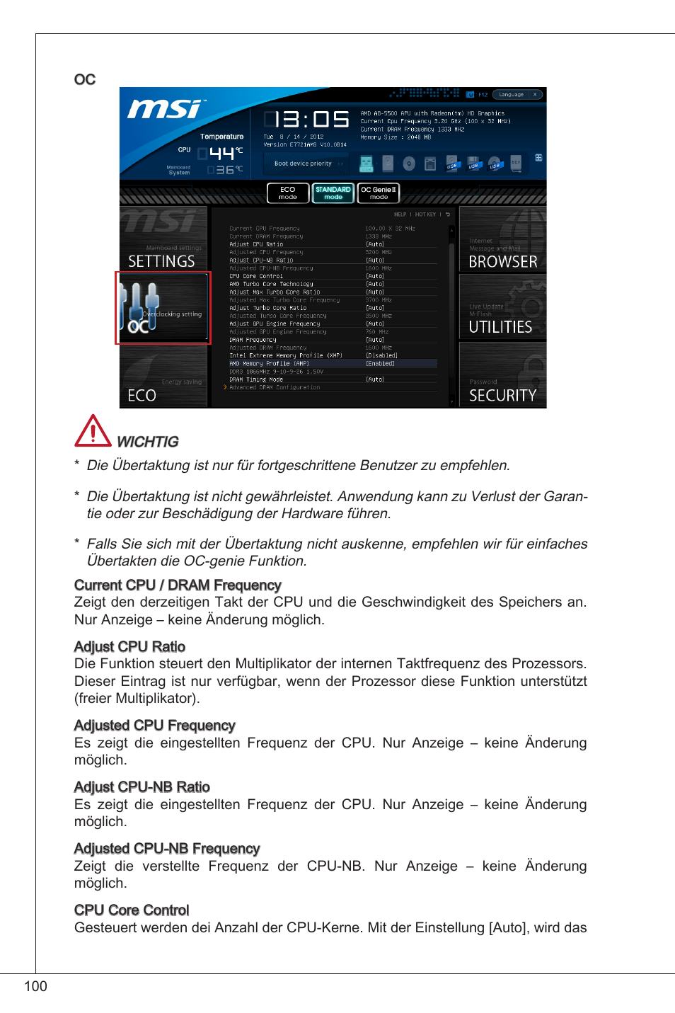 MSI FM2-A55M-E33 User Manual | Page 100 / 204