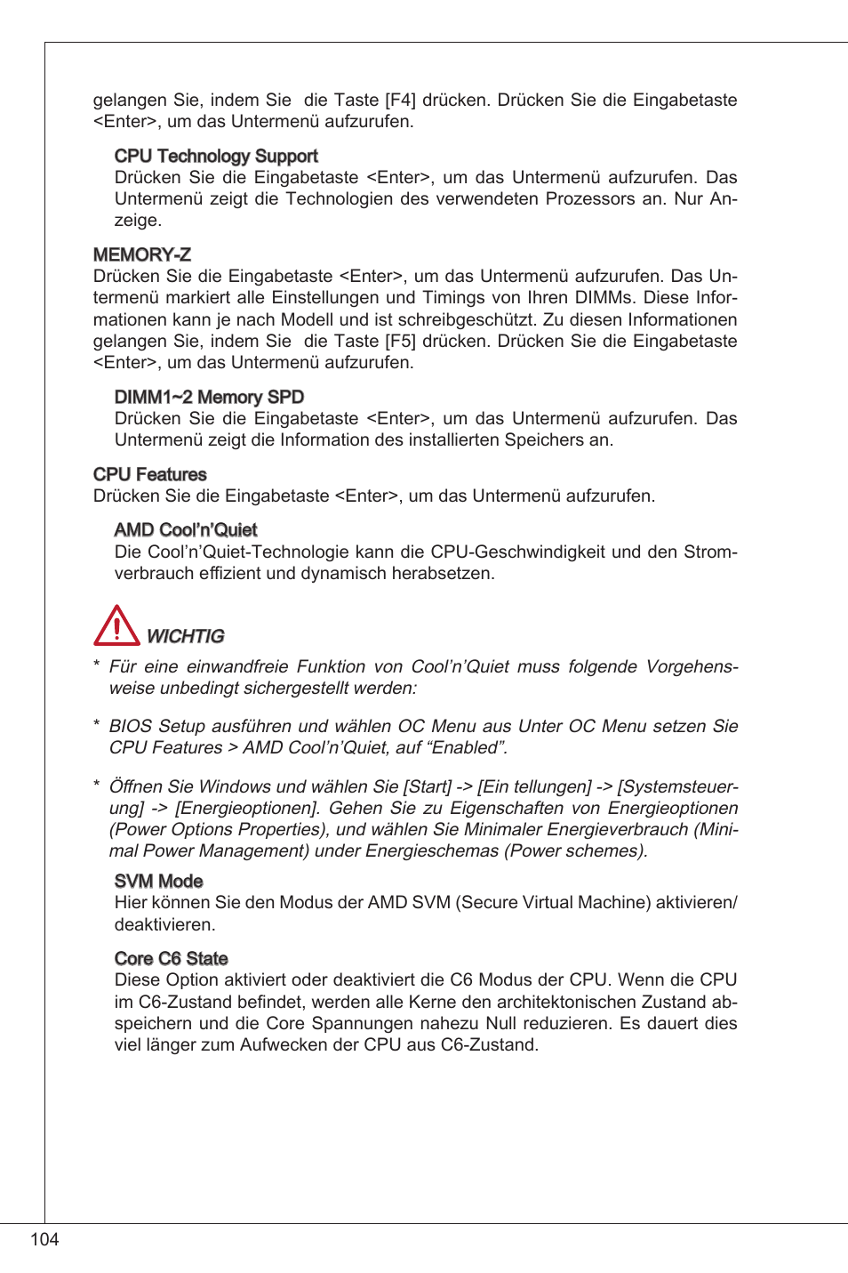 MSI FM2-A55M-E33 User Manual | Page 104 / 204