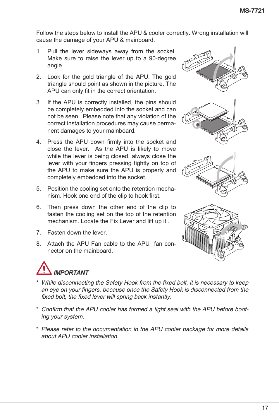 MSI FM2-A55M-E33 User Manual | Page 17 / 204