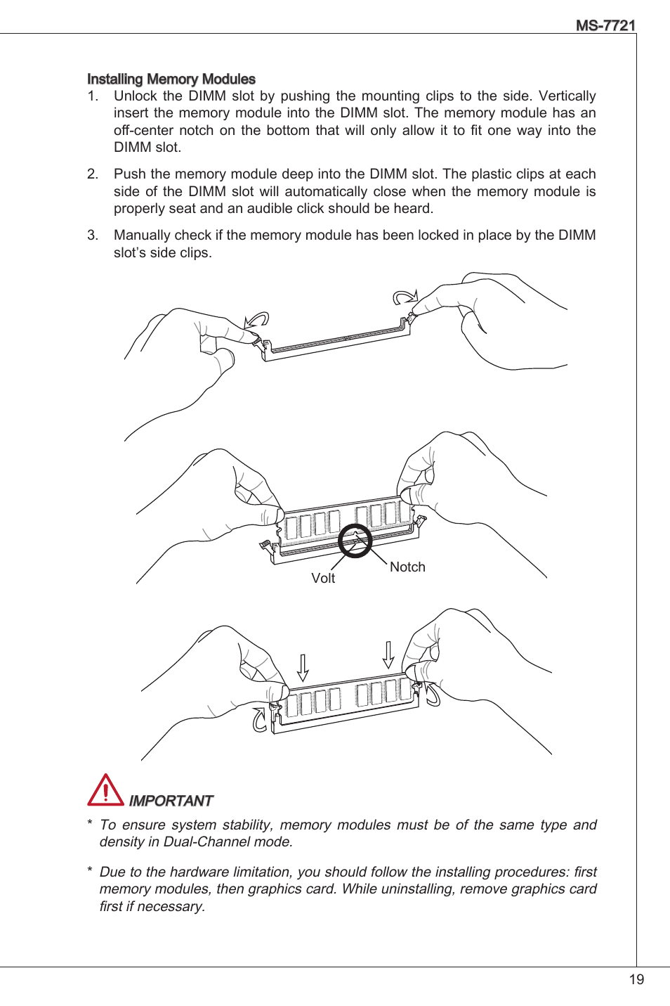 MSI FM2-A55M-E33 User Manual | Page 19 / 204