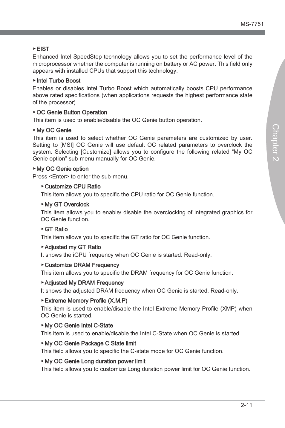 Chapter 2 | MSI Z77A-GD65 User Manual | Page 59 / 94